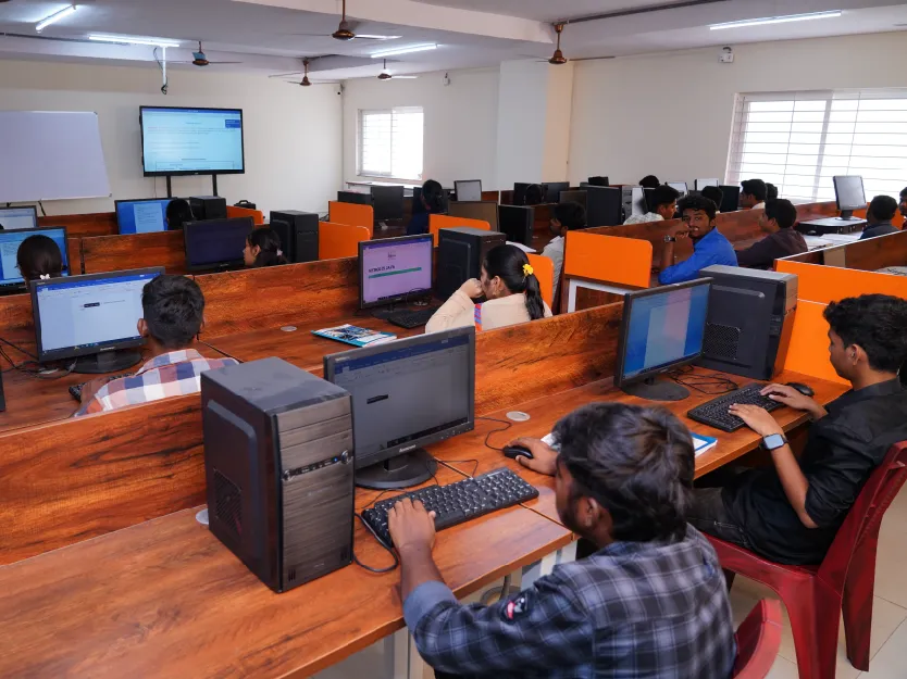 computer labs college digital learning programming students Vijetha Hyderabad